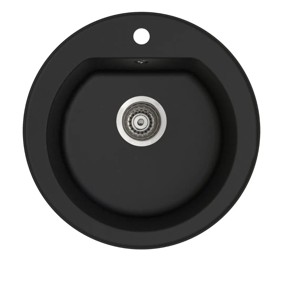 OROS 510 black drop in sink with overflow Seima