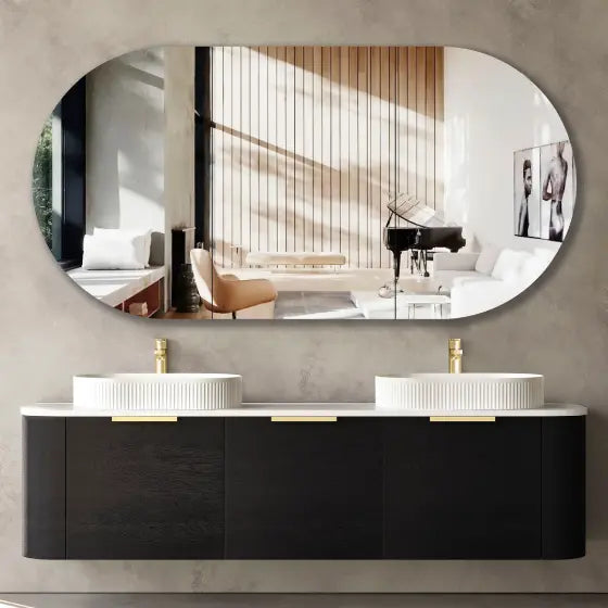 Bondi Wall Hung Vanity with stone top Otti Australia