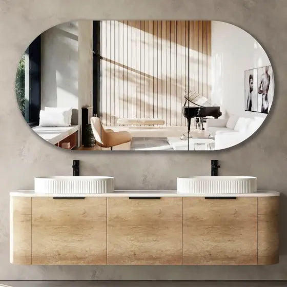 Bondi Wall Hung Vanity with stone top Otti Australia