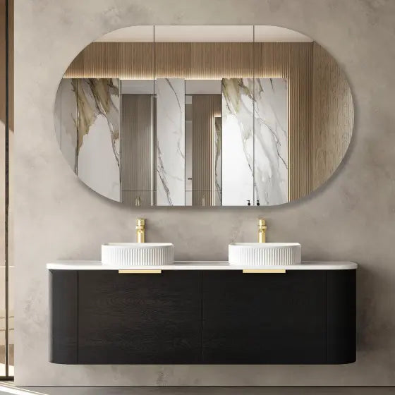 Bondi Wall Hung Vanity with stone top Otti Australia