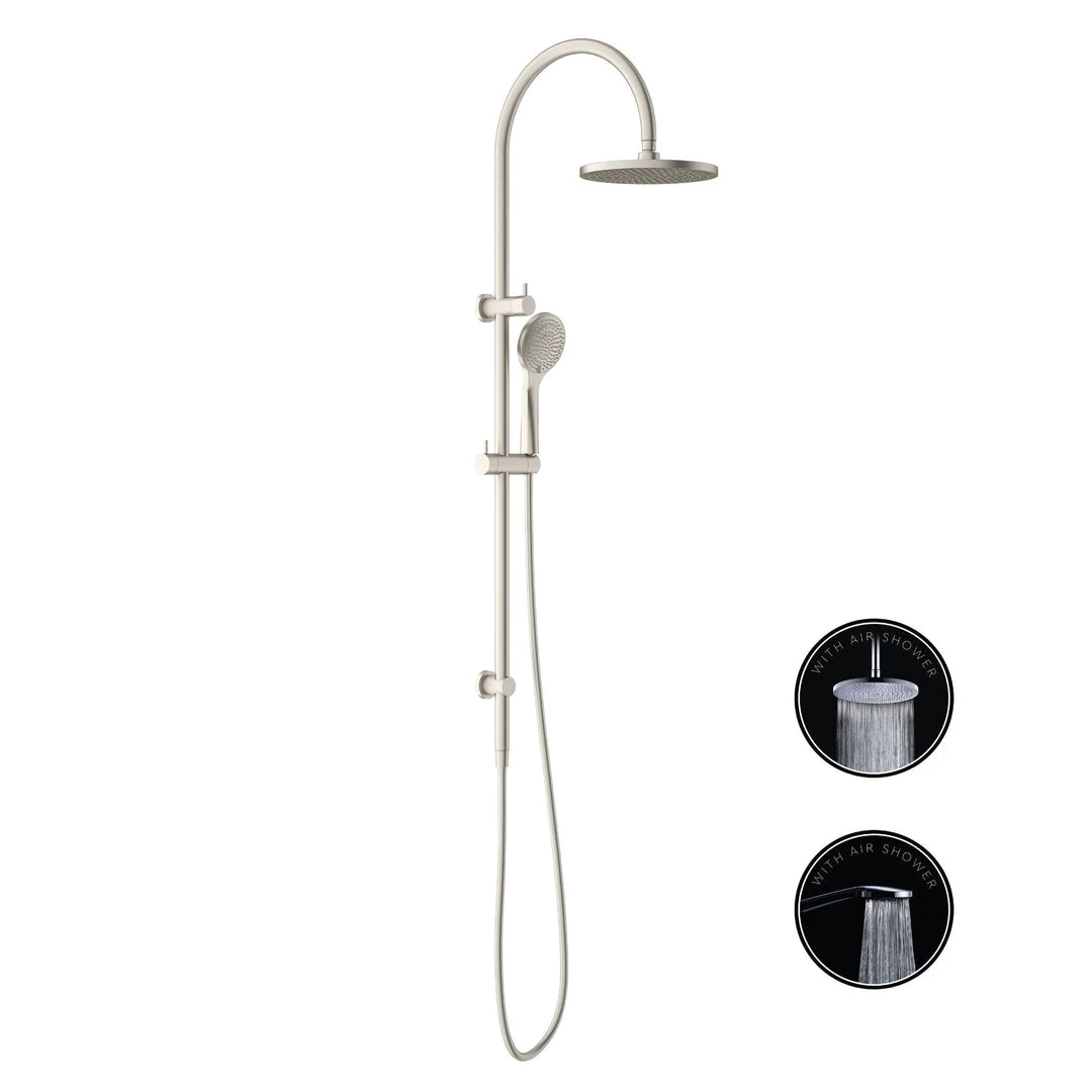 OPAL TWIN SHOWER SET WITH AIR SHOWER Nero tapware