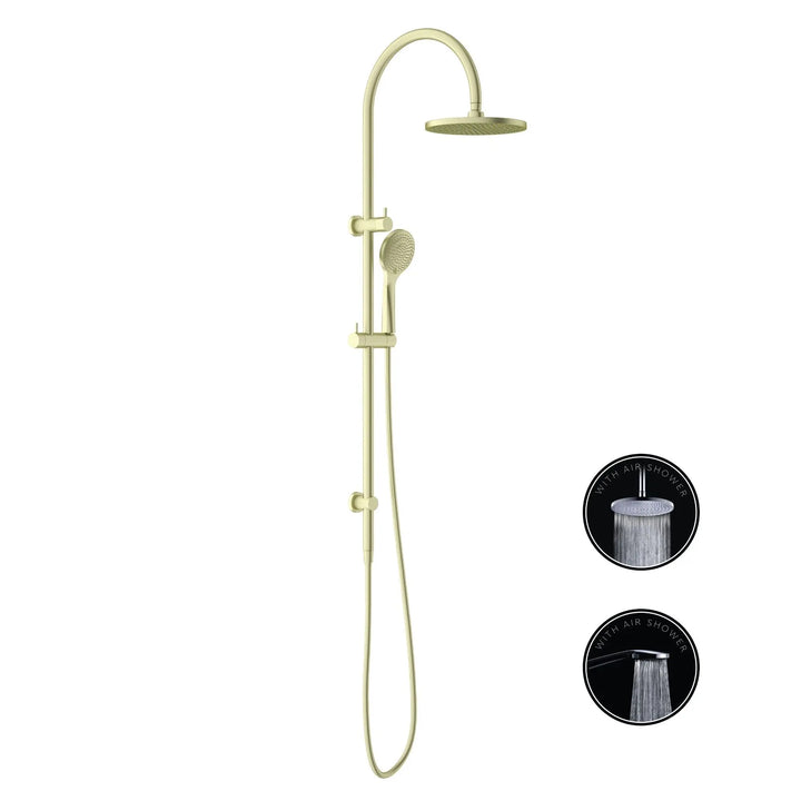 OPAL TWIN SHOWER SET WITH AIR SHOWER Nero tapware