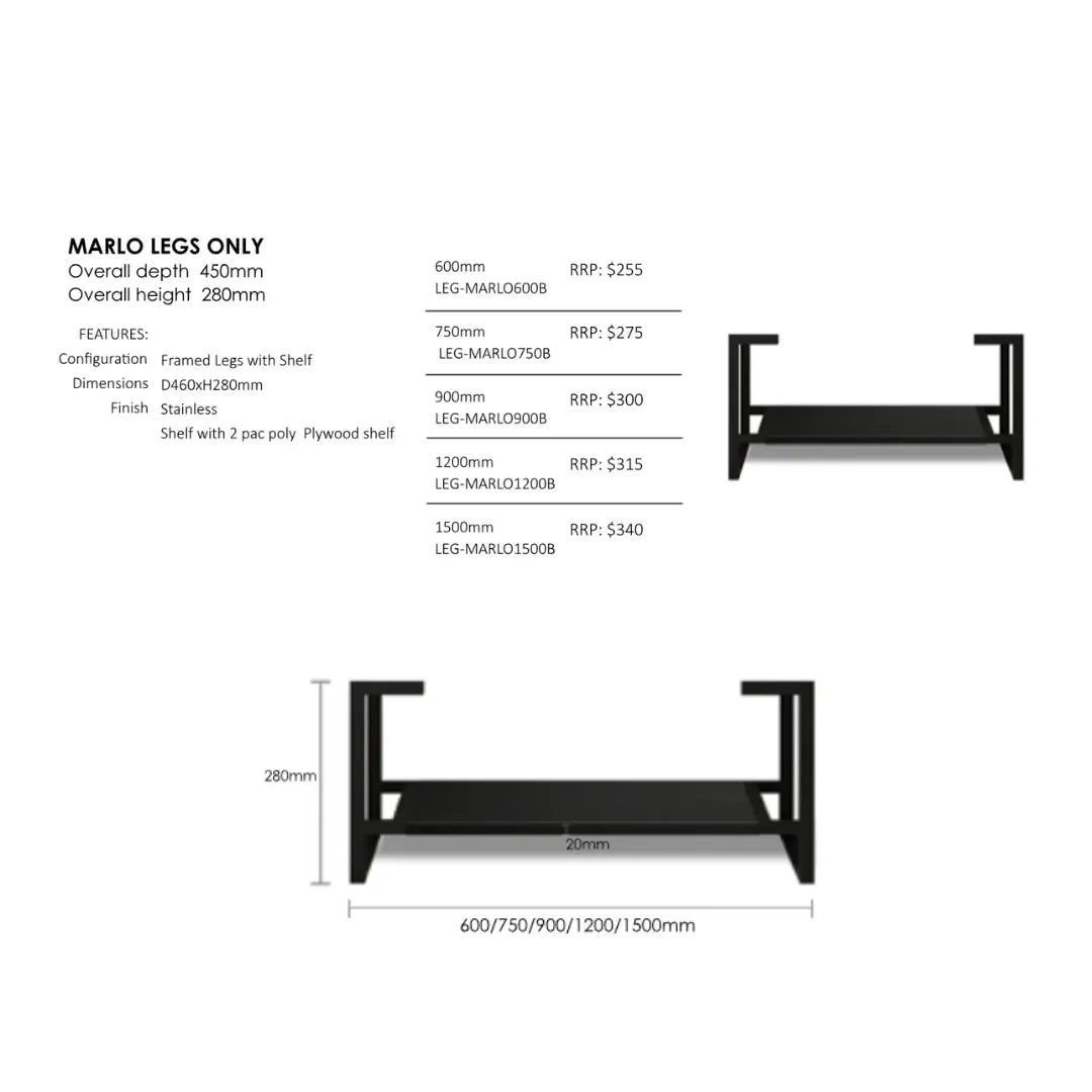 Marlo Wall Hung Vanity with ceramic top Otti Australia
