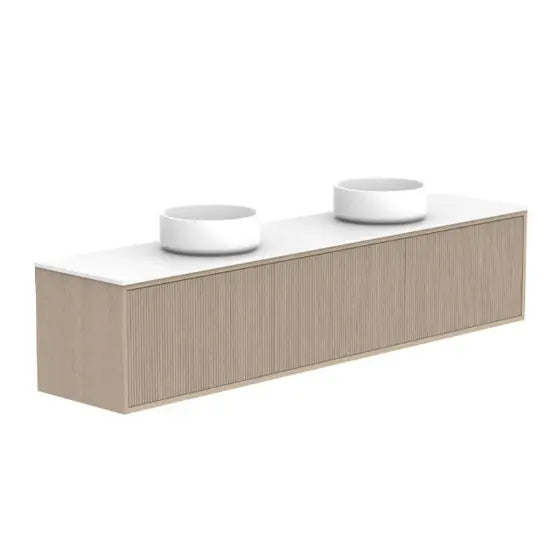 Clifton Ensuite Vanity (390mm depth) with stone top ADP