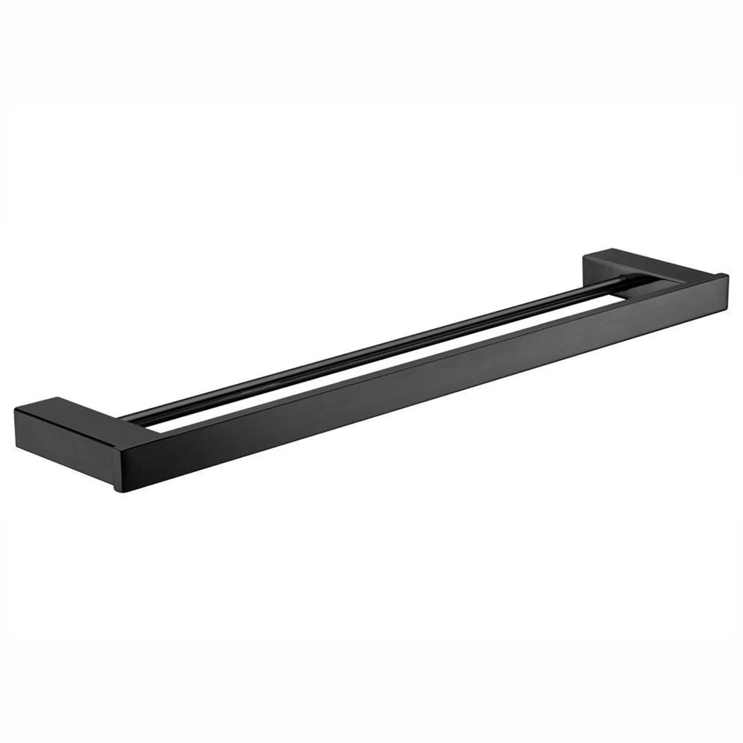 Koko Matte Black Towel Rail, Double 810 Fienza