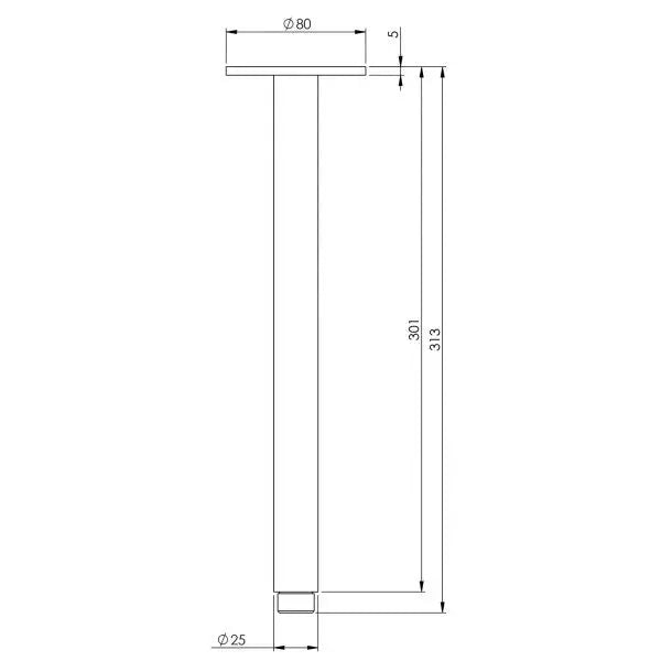 Vivid Ceiling Arm 300mm, 450mm Phoenix