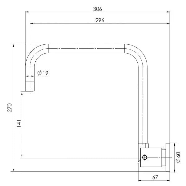 Vivid Pin Lever Wall Sink Set Squareline Phoenix