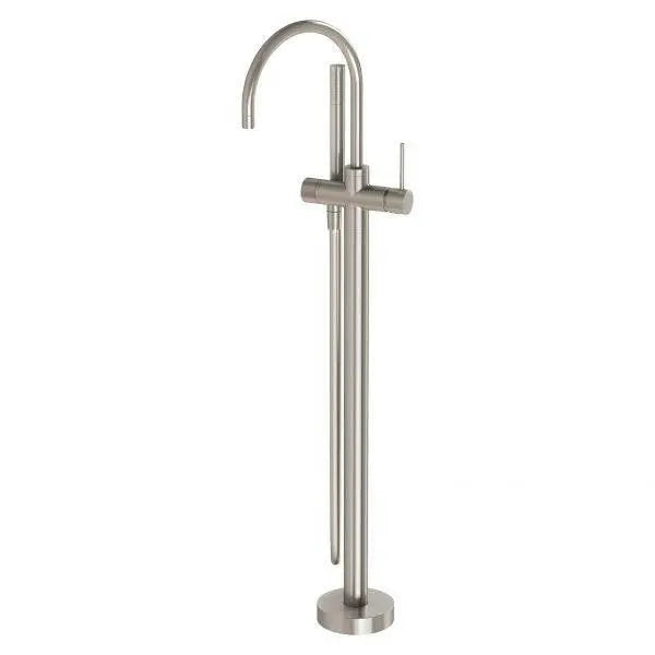 Vivid Slimline Floor Mounted Bath Mixer with Hand Shower Phoenix