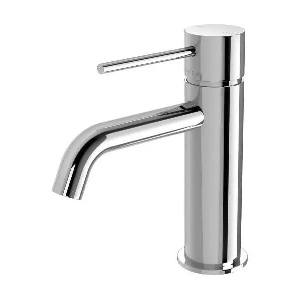 Vivid Slimline Basin Mixer Curved Outlet Phoenix