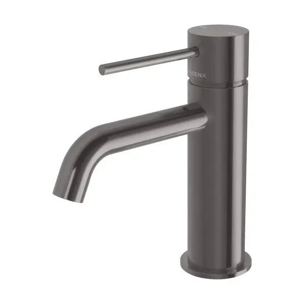 Vivid Slimline Basin Mixer Curved Outlet Phoenix