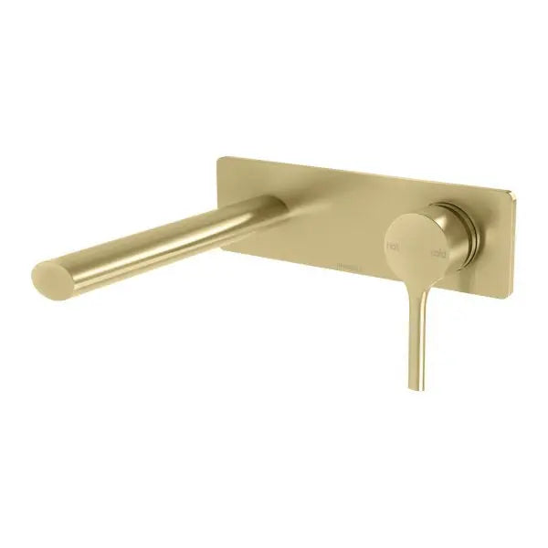 Vivid Slimline Oval Wall Basin/Bath Mixer Set 175mm Phoenix
