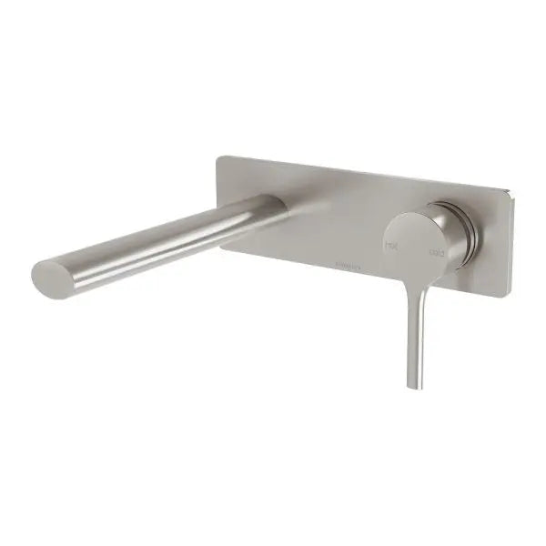 Vivid Slimline Oval Wall Basin/Bath Mixer Set 175mm Phoenix