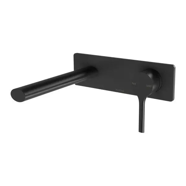 Vivid Slimline Oval Wall Basin/Bath Mixer Set 175mm Phoenix