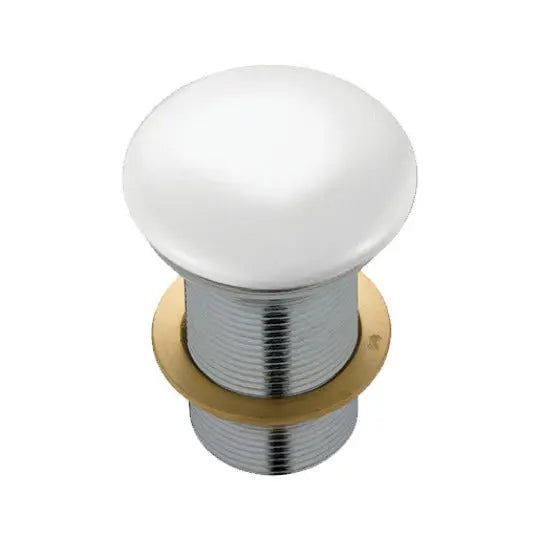 Ceramic Cap Pop-Up Waste, 32mm, White/Matte black Fienza