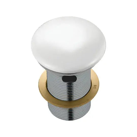 Ceramic Cap Pop-Up Waste, 32mm, White/Matte black Fienza