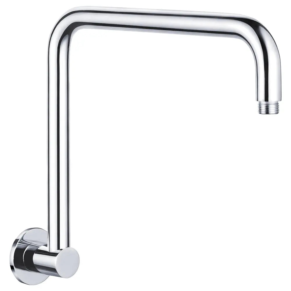 Round Fixed Gooseneck Shower Arm, Chrome Fienza