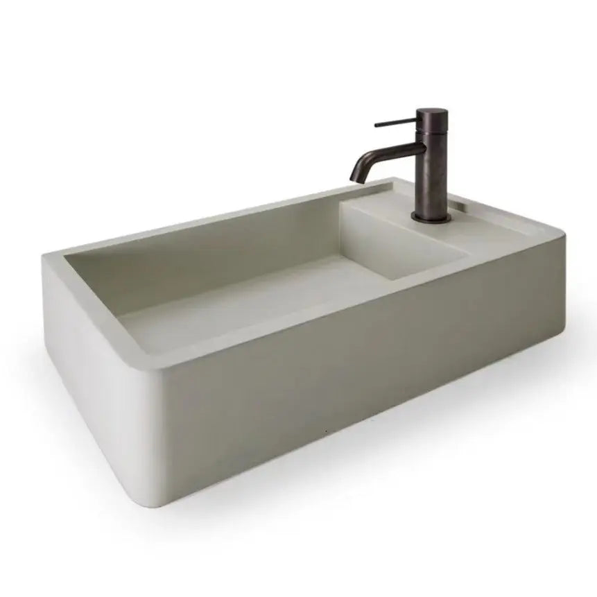 SHELF 01 BASIN wall mounted basin *No Taphole, No overflow* (On display) Nood Co.
