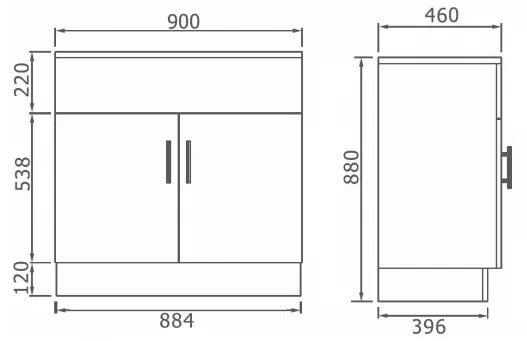 Laundry Tub/Vanity basin Combo Unit ARTO
