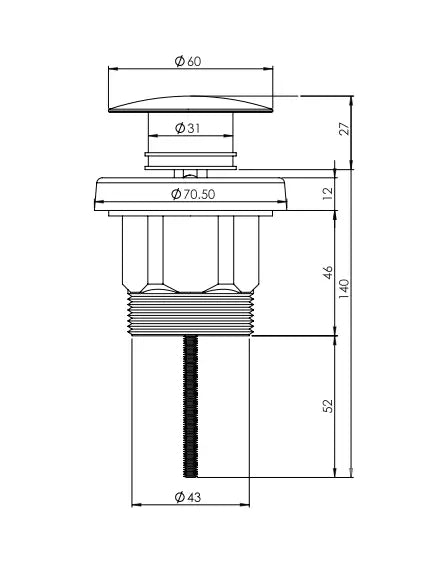 ADP Universal Plug &amp; Waste ADP