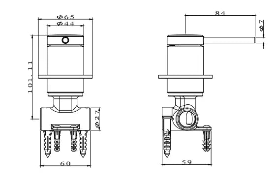 Poco Shower Mixer Abey