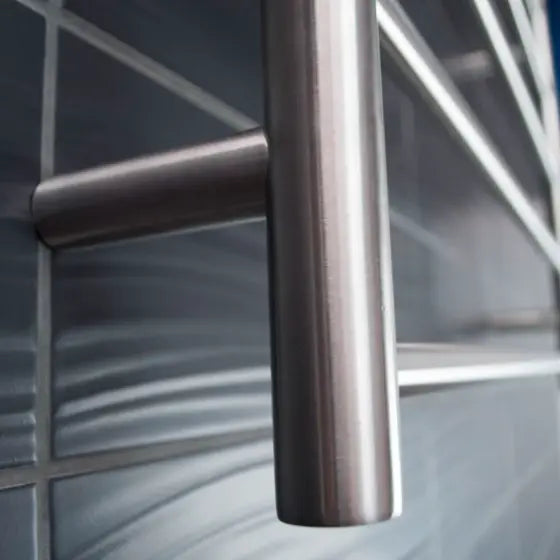 Brushed Satin Non Heated Towel Rail Radiant Heating