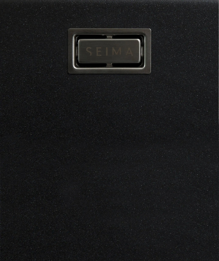 OROS 822 black Arqstone sink with overflow Seima