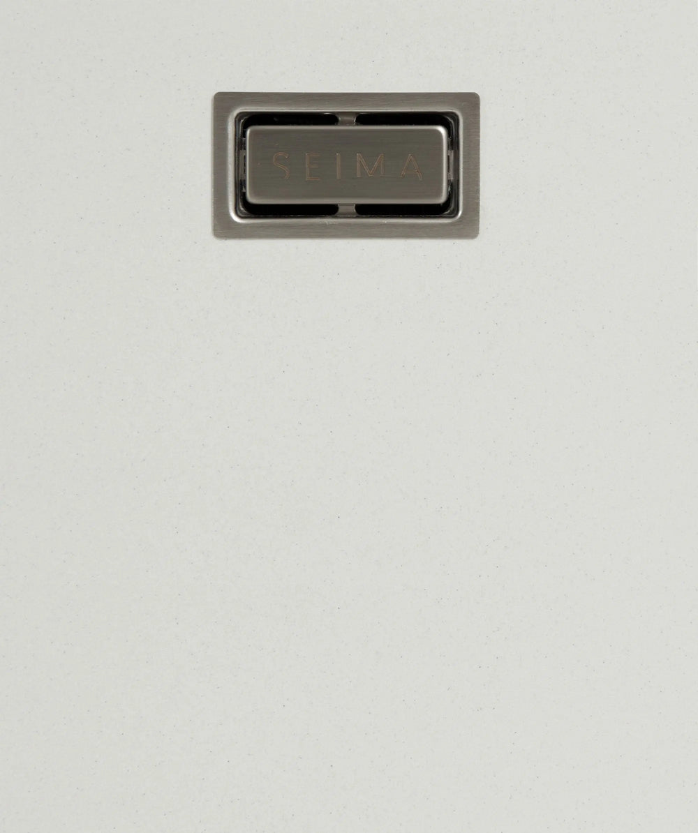 OROS 820 white sink with overflow Seima
