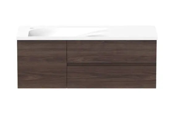 Drift Wall Hung Vanity with solid surface integrated top/basin ADP