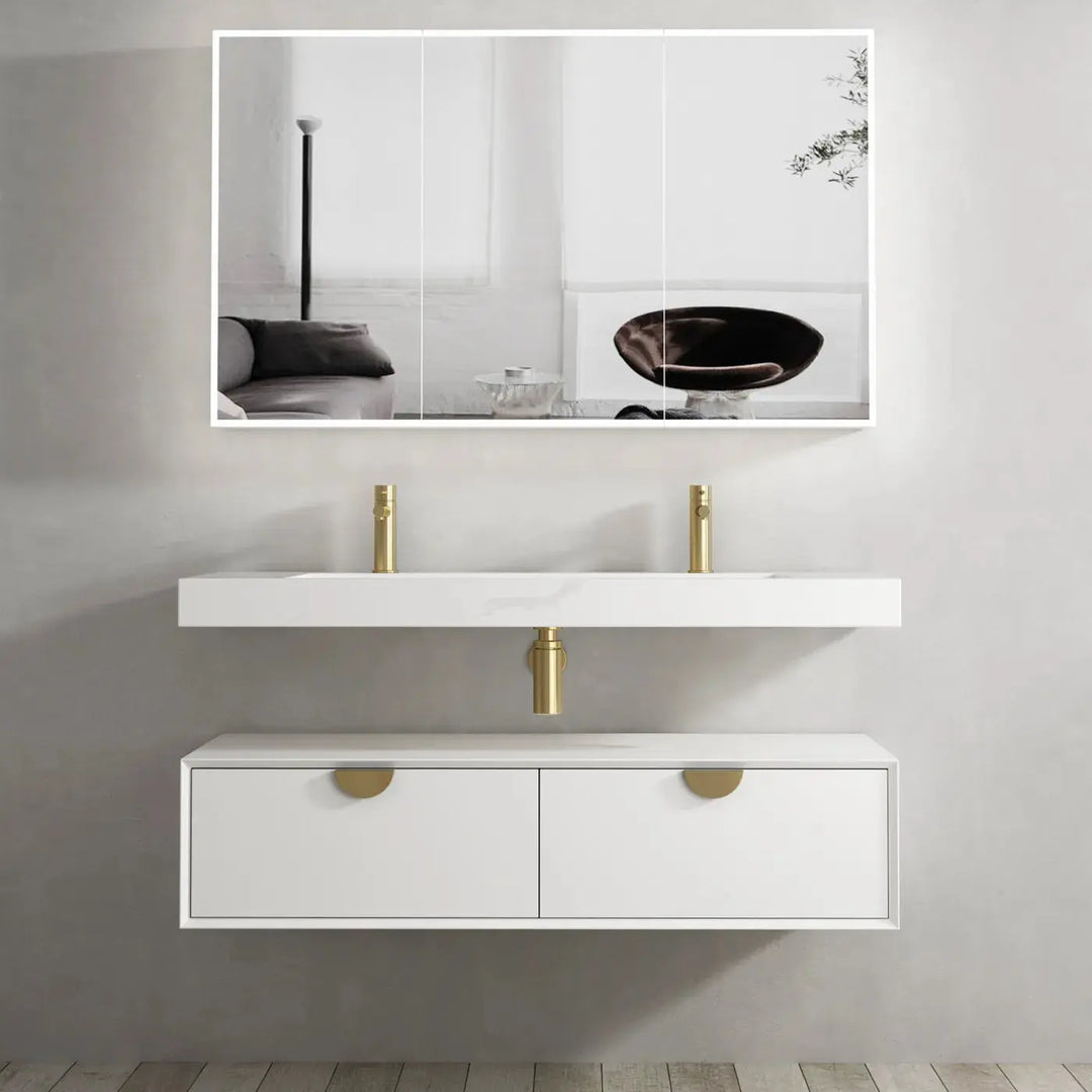 Moonlight Wall Hung Vanity with aquaplane basin Otti Australia