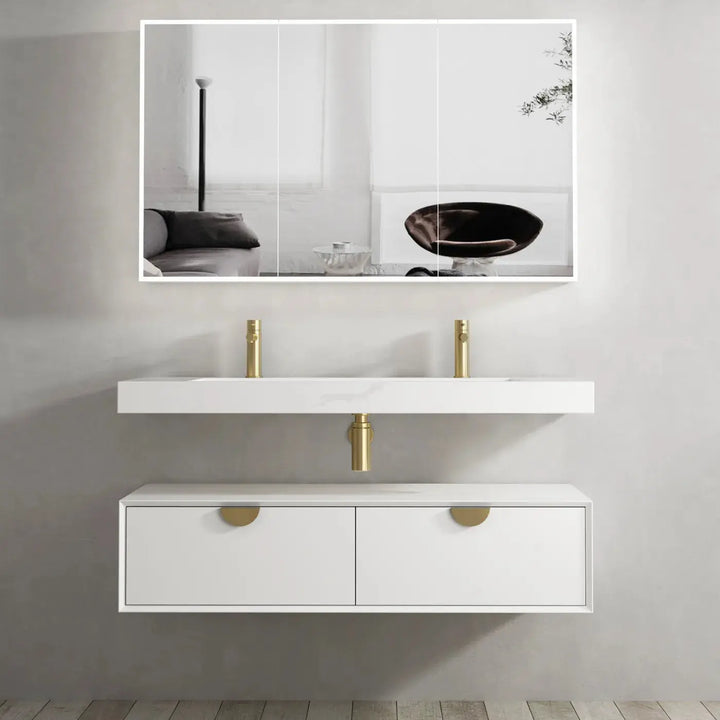 Moonlight Wall Hung Vanity with aquaplane basin Otti Australia