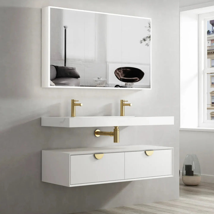 Moonlight Wall Hung Vanity with aquaplane basin Otti Australia