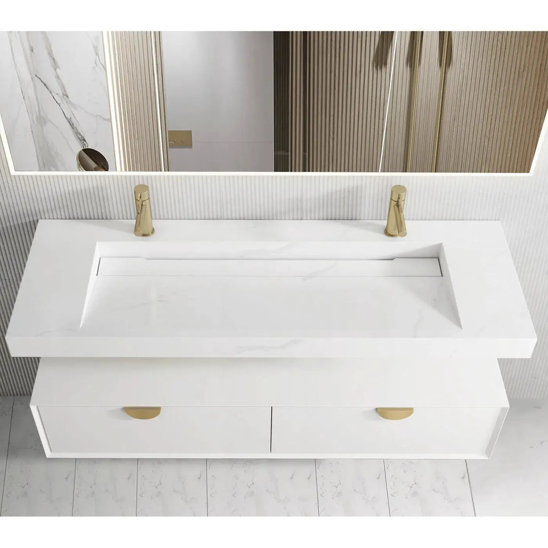 Moonlight Wall Hung Vanity with aquaplane basin Otti Australia