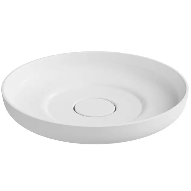 Flume Matte White Cast Marble Above Counter Basin ADP