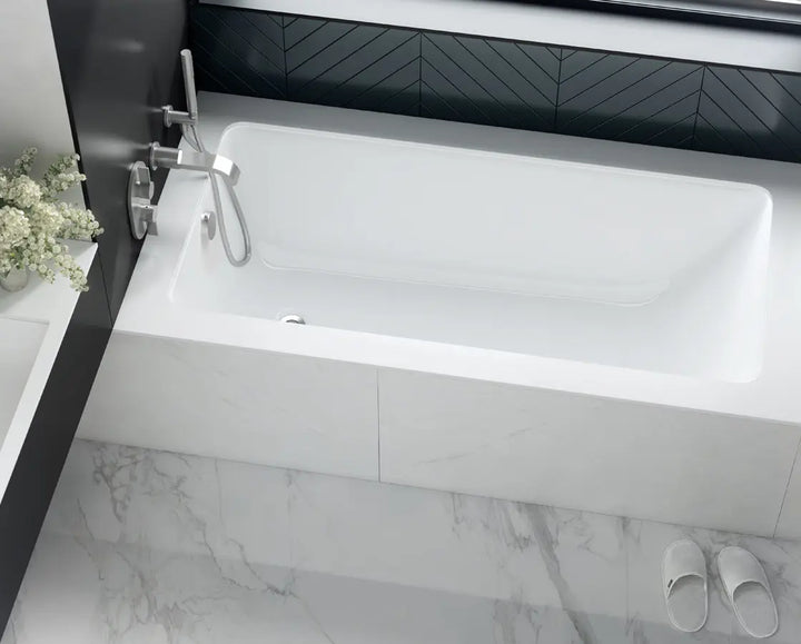 Kaldera 4 Inset Undermount QUARRYCAST™ White (Gloss) Bath 1500mm Victoria + Albert
