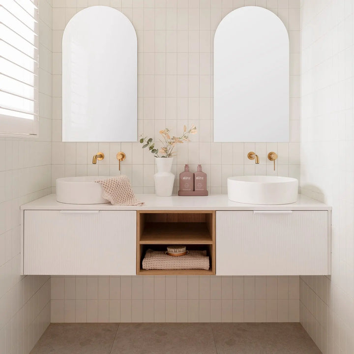 Modular Waverley Wall Hung vanity with stone top ADP