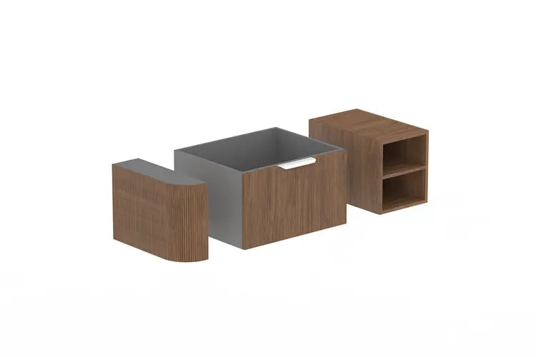 Modular Waverley Wall Hung vanity with stone top ADP