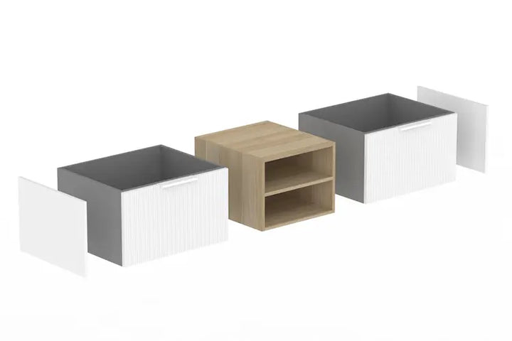 Modular Waverley Wall Hung vanity with stone top ADP