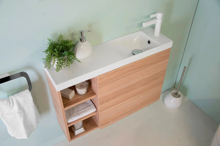 Petite Shelf - Slimline Cabinet Design with Open Shelving ADP