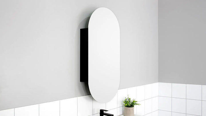 Pill Mirrored Cabinet (various finishes) ADP