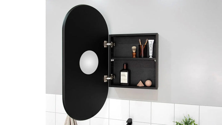 Pill Mirrored Cabinet (various finishes) ADP