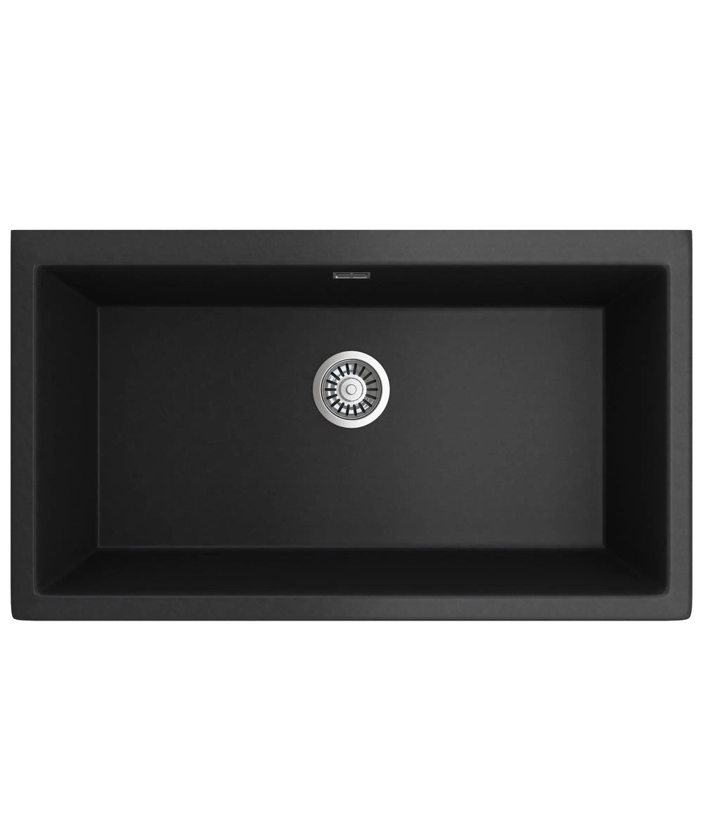 OROS 900 black sink with overflow Seima