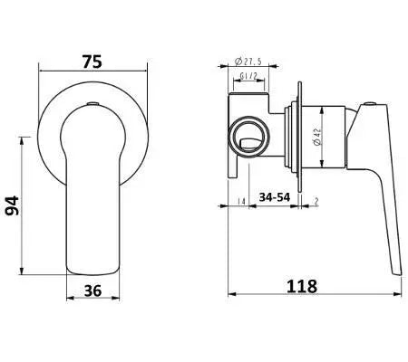 AKEMI SHOWER MIXER Millennium
