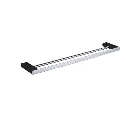 Zoya Double Towel Rail 600/800mm Millennium
