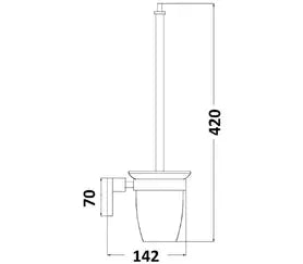Akemi Toilet Brush Millennium