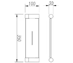 Finesa Shower Shelf 350mm Millennium