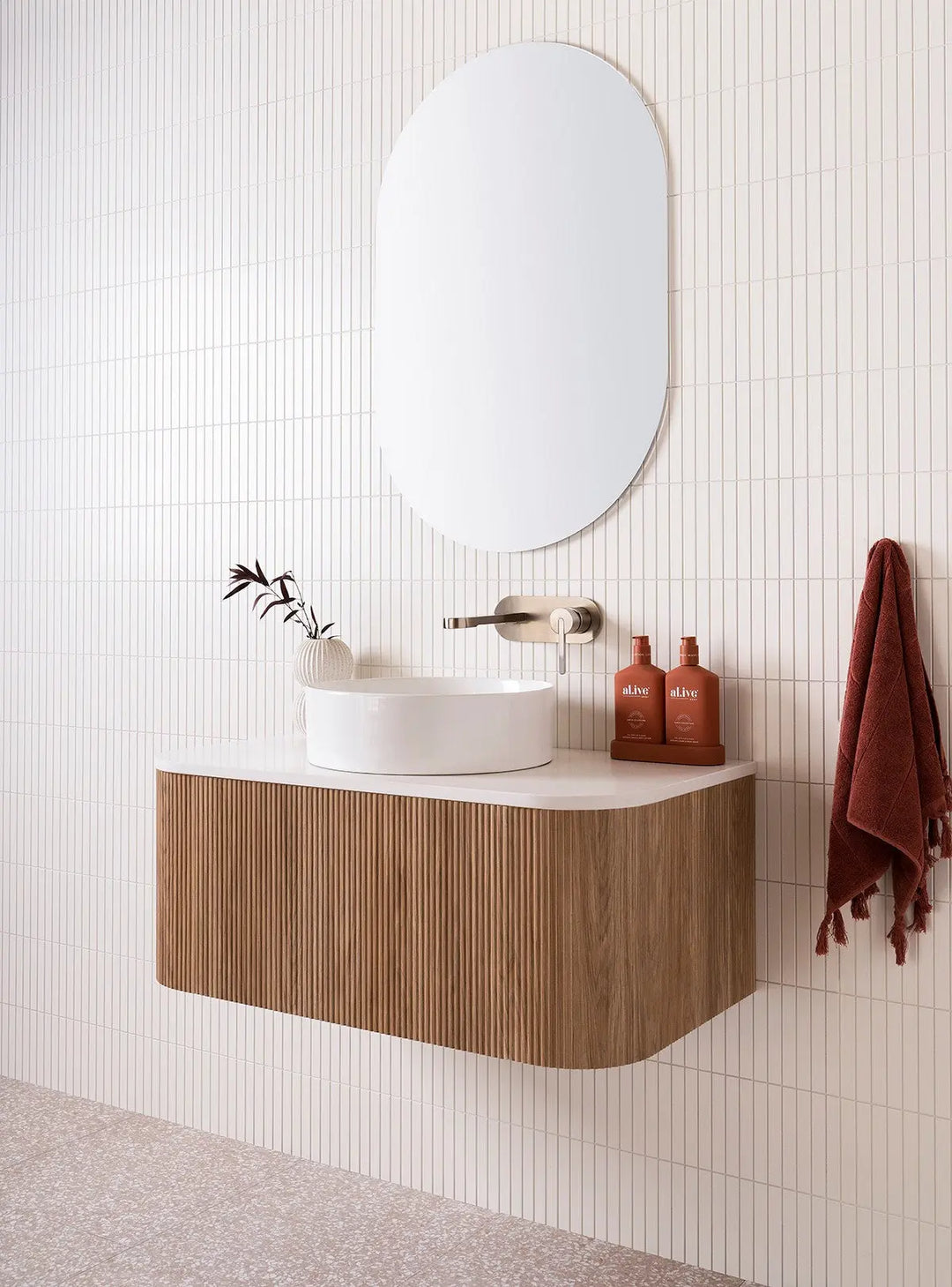 Waverley Wall Hung vanity with stone top ADP